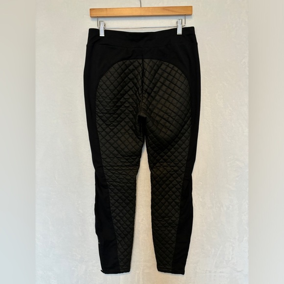 Sweaty Betty womens black Arctic Luxe Quilted Pants front zip warm size small - Picture 10 of 12